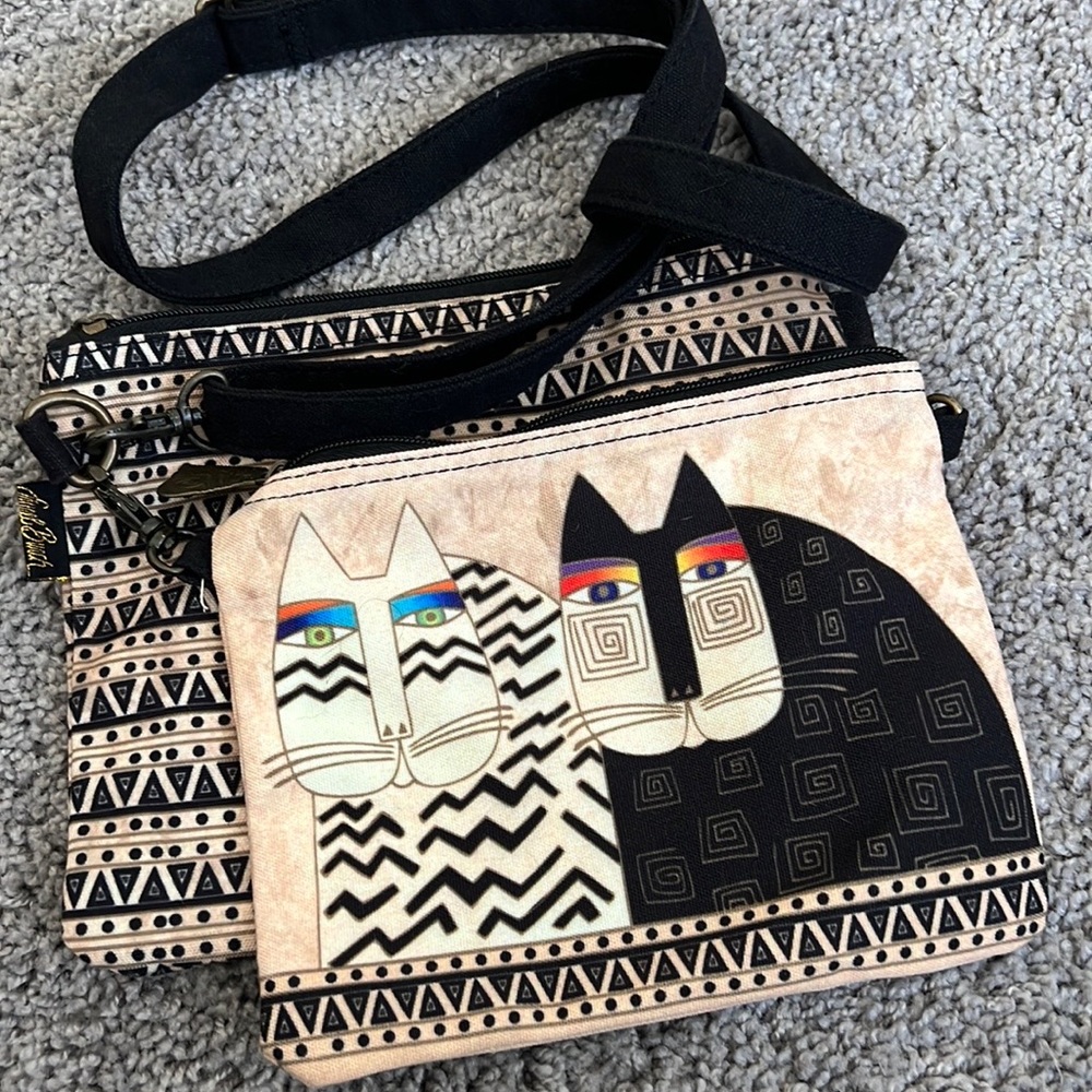 Laurel Burch signature cats shoulder bag - Picture 5 of 13